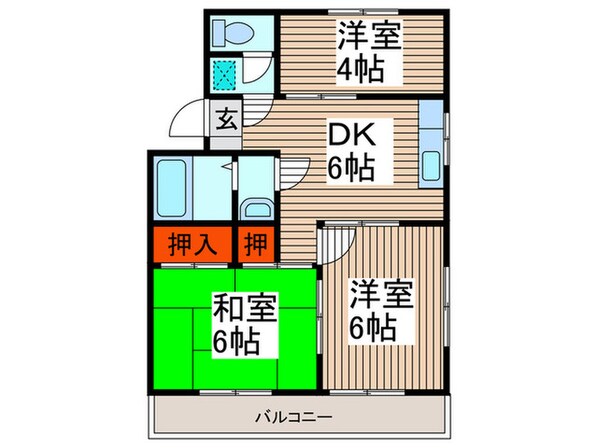 コ－ポ秩父の物件間取画像